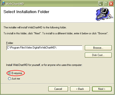 Select Installation Folder